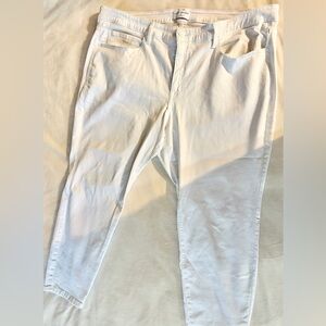 Lane Bryant Cream High-Rise Pants